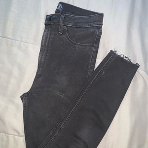 Ultra high rise black jeggings